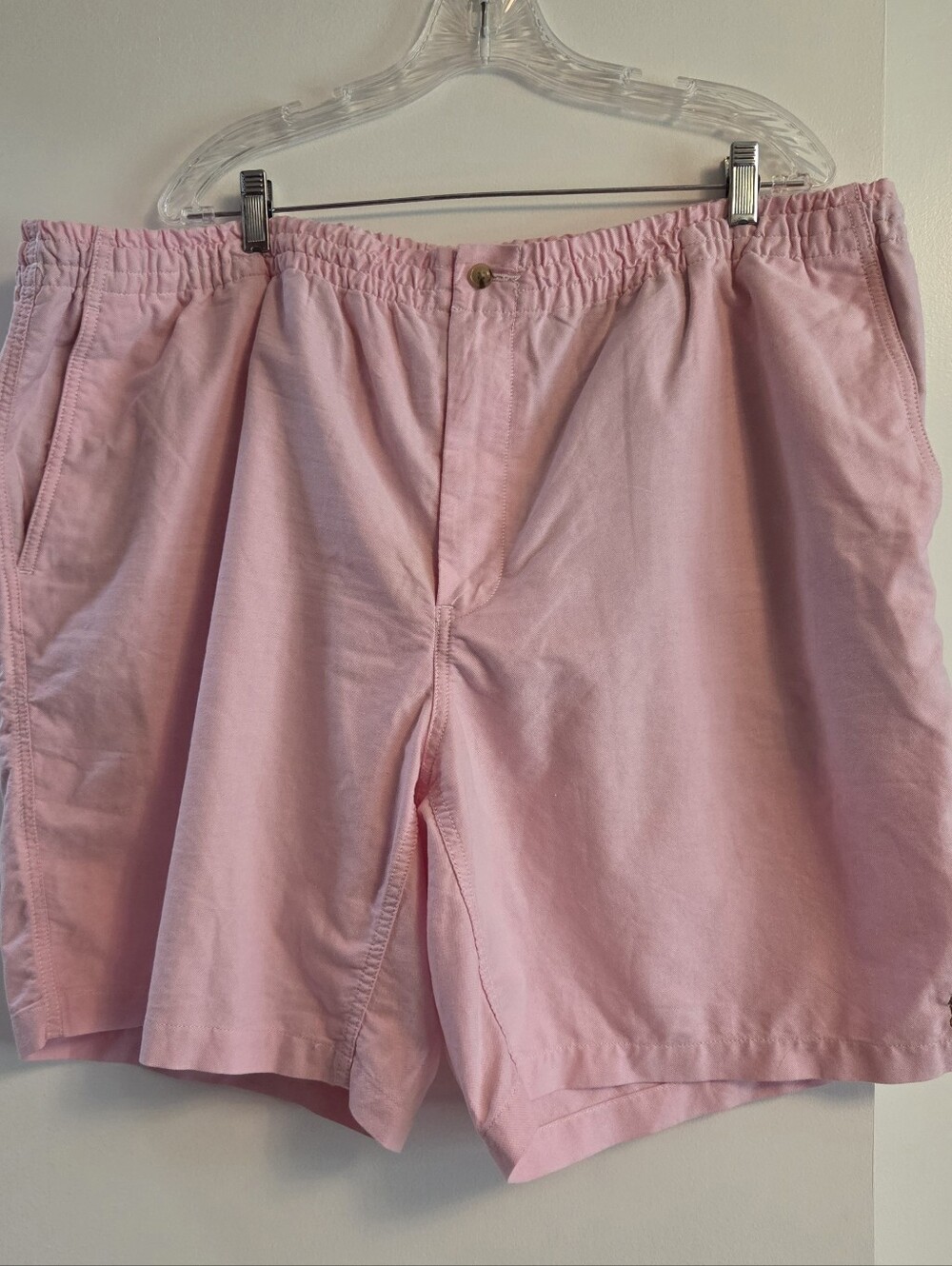 POLO RALPH LAUREN Mens Pink Elastic Waist Shorts 2XB